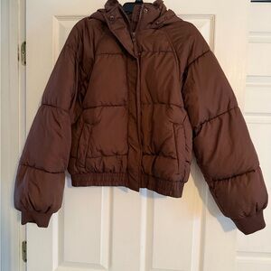 Aeropostale Chocolate Brown Puffer Jacket